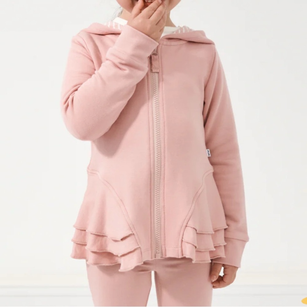 Little Sleepies Pink Ruffle Hoodie - Picture 8 of 8